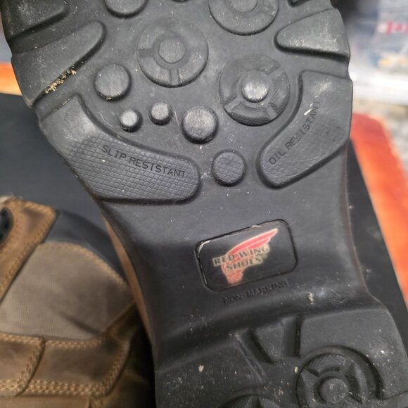 Red Wing 4216 Work Hiking Boots Men’s Size 13 D Waterproof Brown Saftey Toe - Picture 9 of 12